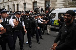 The Met Police has been criticised for a series of errors in recent months – from its handling of parties in Downing Street during lockdown to the policing of a vigil for Sarah Everard (Photo credit: Daniel Leal/AFP/Getty Images)
