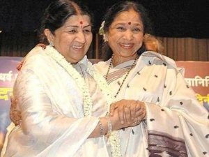 with Asha Bhosle