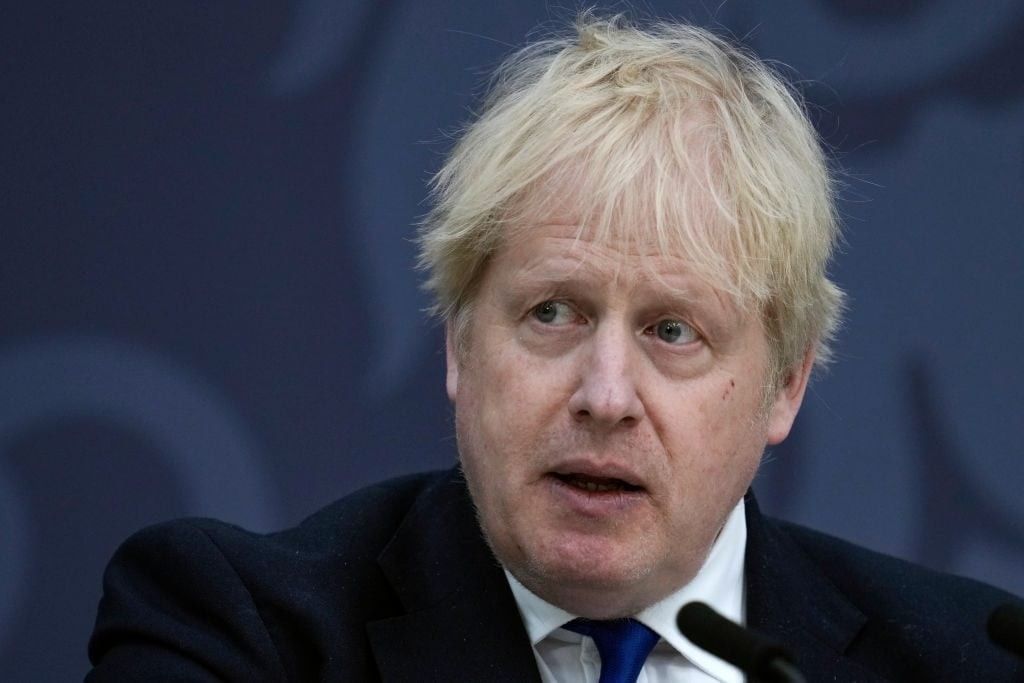 British prime minister Boris Johnson