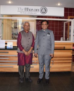 Dr Ashwath Narayan with Dr Matturu Nandakumara, Director of The Bhavan