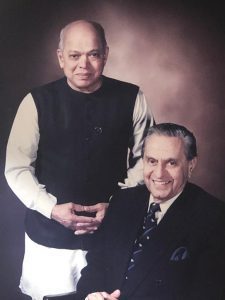 Krishnamurthy with Manek Dalal