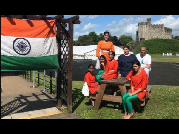 Cardiff Castle yoga celebrations