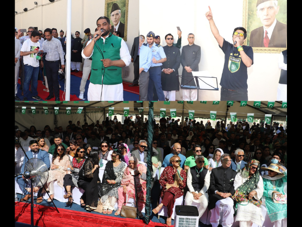 Pakistan high commissioner to the UK hoists the Pakistani national flag on the 76th Independence Day on August 14, 2022