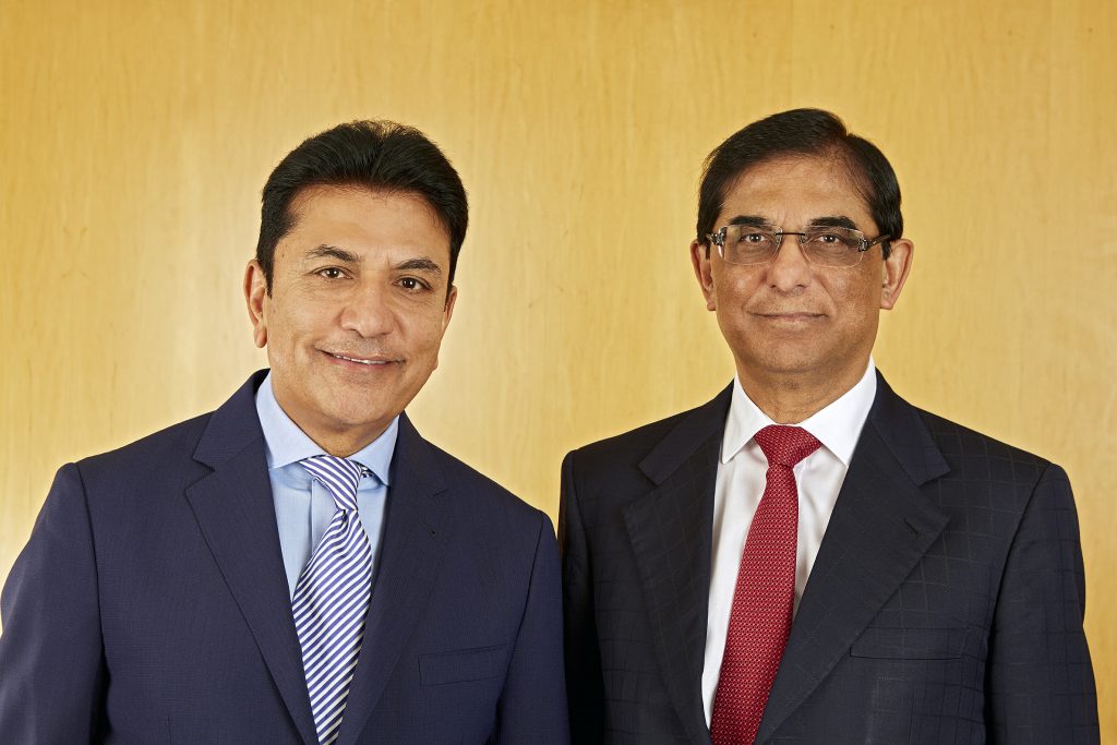 Businessman Lakshmi Mittal is photographed with his son Aditya Mittal  News Photo - Getty Images