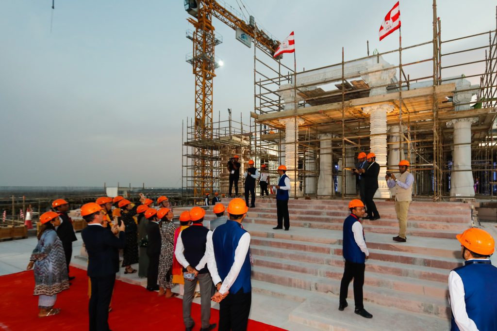 Ambassadors from more than 30 nations visit BAPS Hindu Mandir Abu Dhabi
