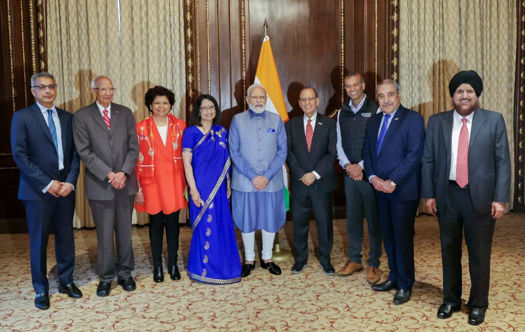 Modi meets eminent Indian Americans during US visit