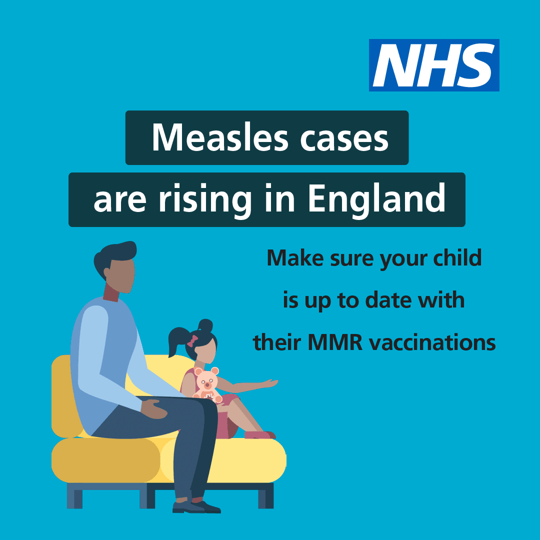 Measles cases rising in England, NHS urges parents to ensure kids