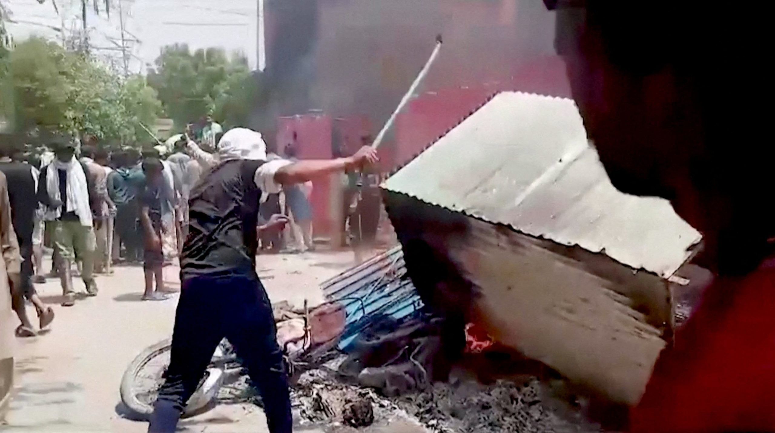 Troops guard Pakistani Christians after mob torches churches