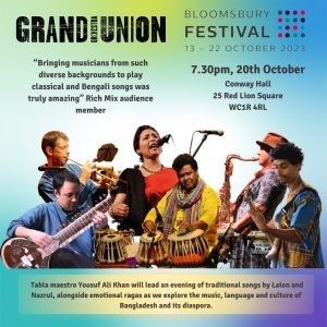 Grand Union Orchestra to present musical event ‘From Bengal to Bloomsbury’