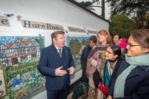 Bhaktivedanta Manor unveils special mosaic for 50th anniversary celebration