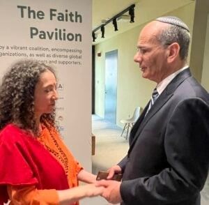 Parmarth Niketans Sadhvi Bhagawati Saraswati speaks at first ‘Faith Pavilion at COP28 1 1
