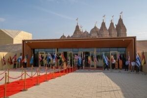 Ambassadors and diplomats from 42 countries visit Abu Dhabi’s BAPS Hindu Mandir
